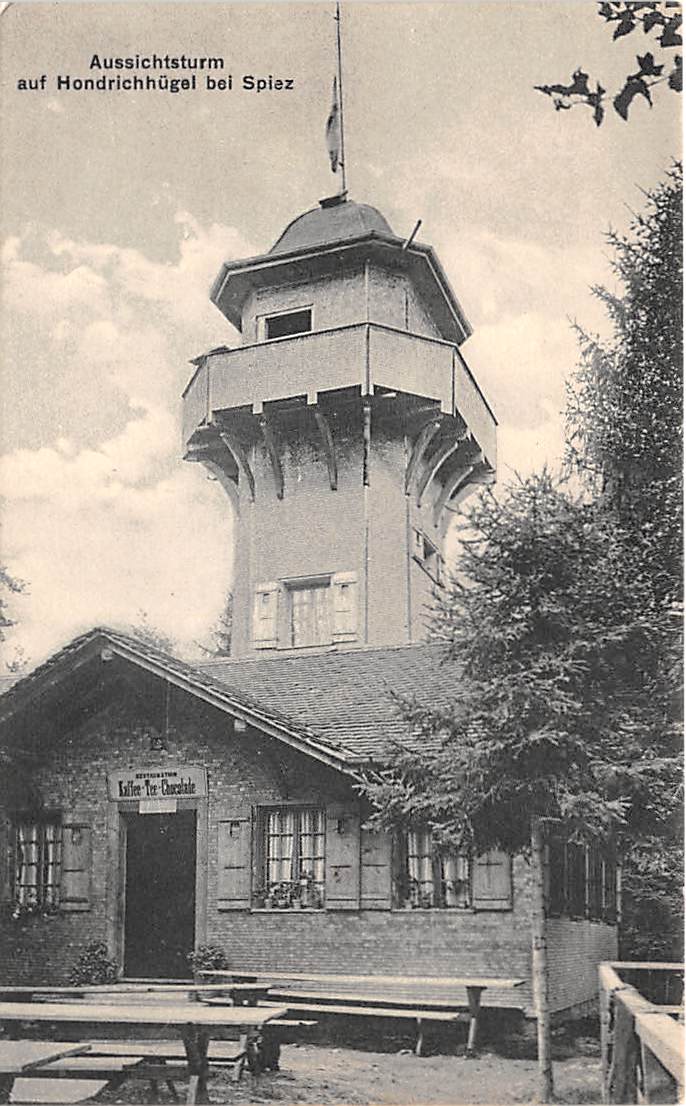 Spiez, Aussichtsturm auf Hondrichhügel