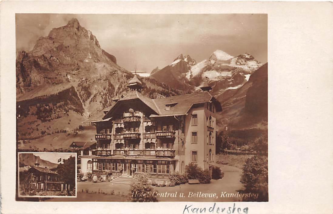 Kandersteg, Hotel Central und Bellevue