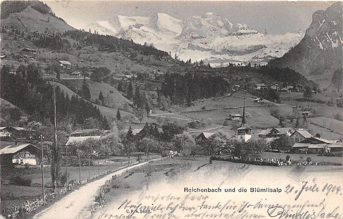 Reichenbach, und die Blümlisalp