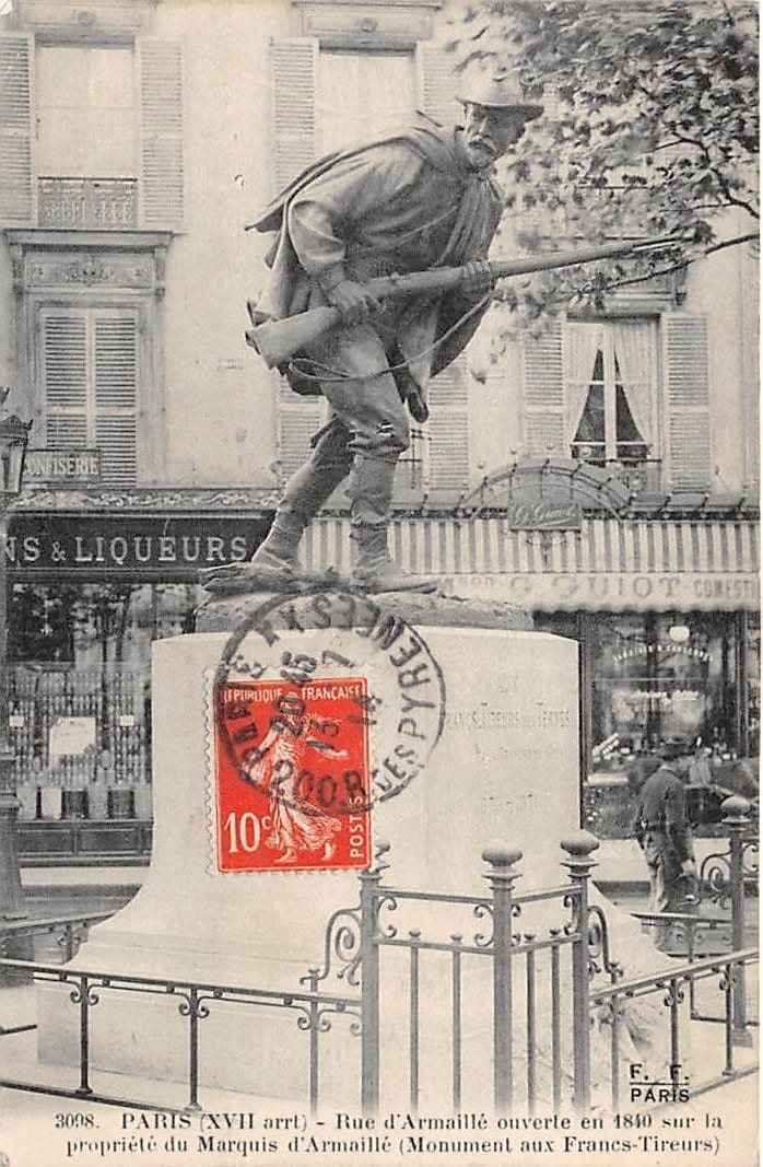 Paris, Monument aux Frances-Tireurs