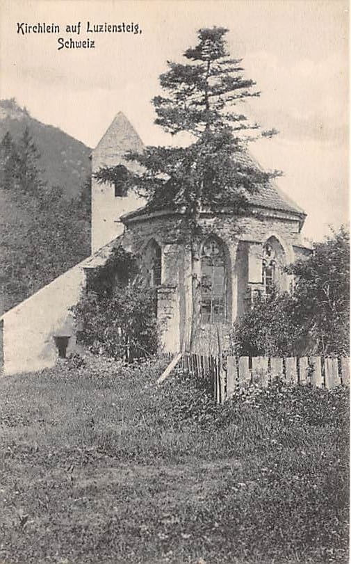 Maienfeld, Kirchlein auf Luziensteig