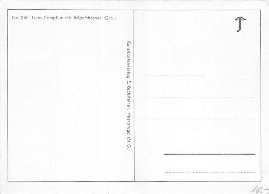 Truns, Campliun, mit Brigelshörner