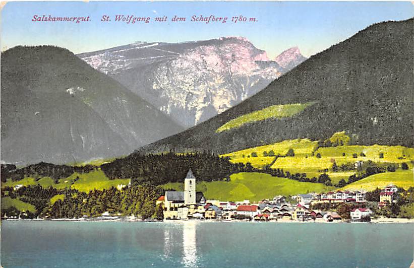 St.Wolfgang, mit dem Schafberg, Salzkammergut