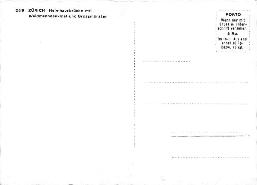 Zürich, Helmhausbrücke mit Waldmanndenkmal