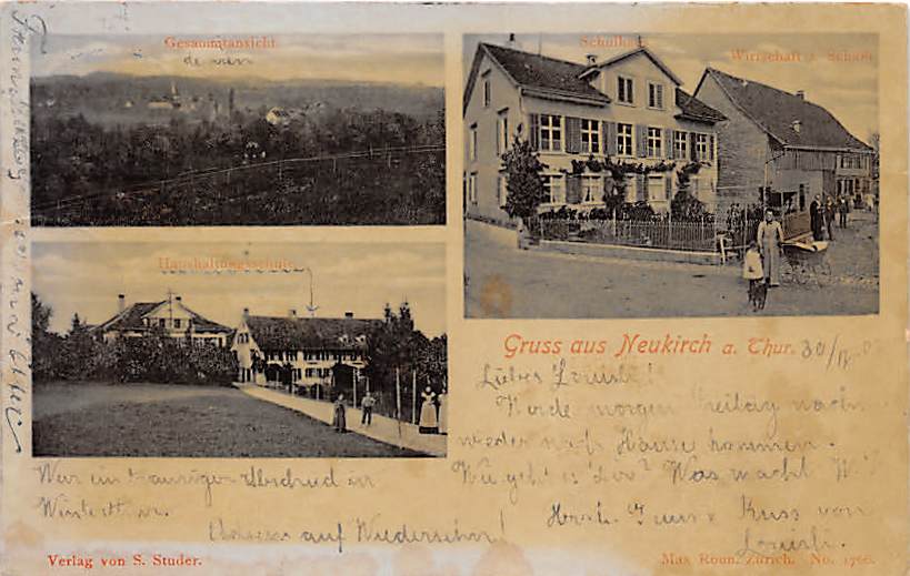 Neukirch, Wirtschaft Schäfli, Haushaltungsschule