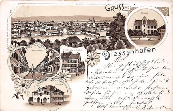 Diessenhofen, Oberhof, Handlung Hiermeier, Litho