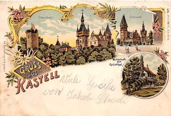 Tägerwilen, Kastell, Wirtschaft Grünthal, Litho