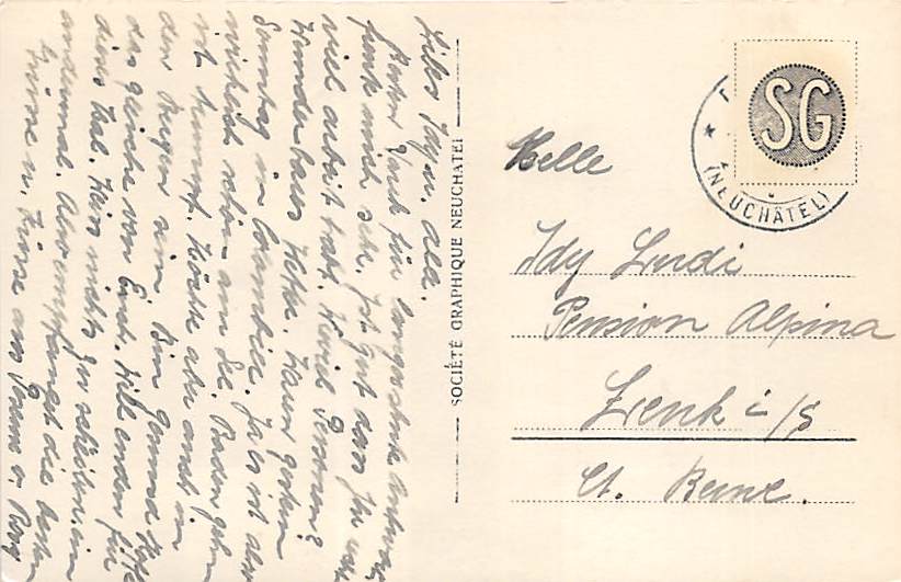 Peseux, et les Alpes