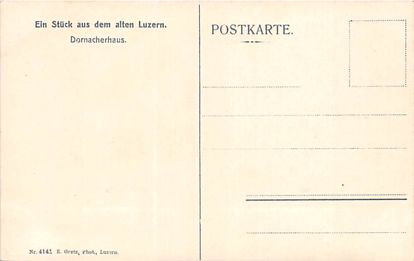 Luzern, Dornacherhaus, altes Luzern