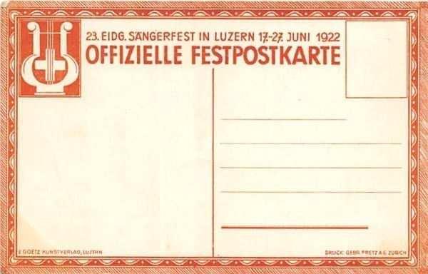 Luzern, eidgen. Sängerfest 1922