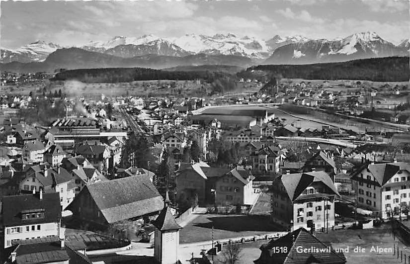 Gerliswil, und die Alpen
