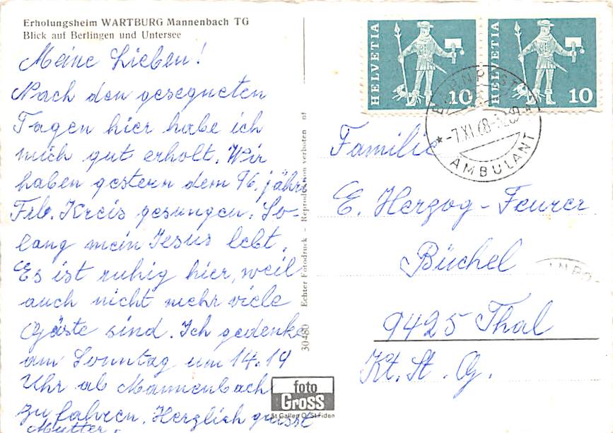 Mannenbach, Erholungsheim Wartburg