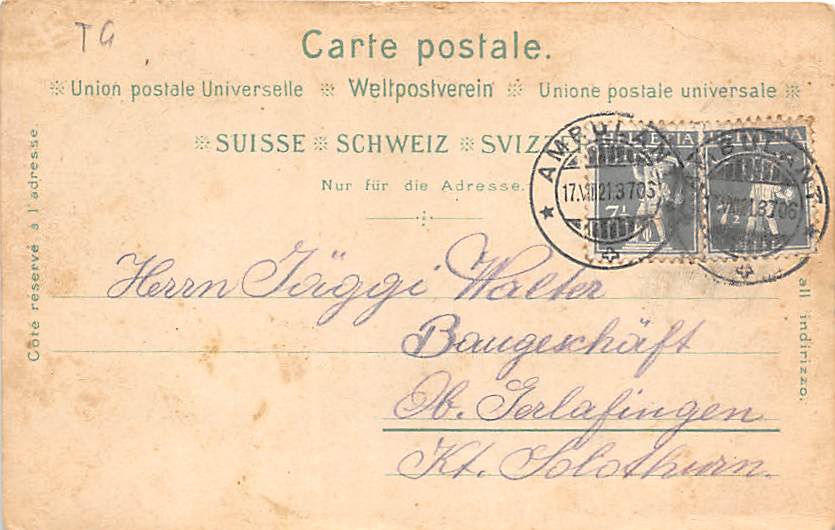 Müllheim, Bahnhof, Consumdepot, Lithokarte