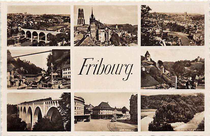 Freiburg, Mehrbildkarte
