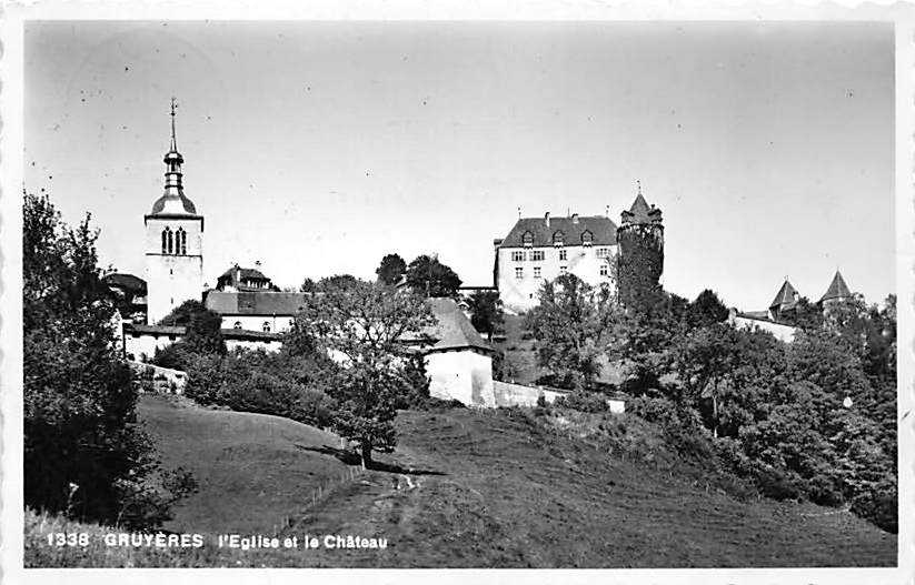 Gruyeres, l'Eglise et le Chateau