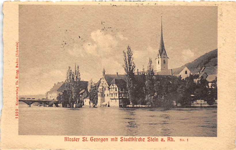 Stein am Rhein, Kloster St.Georgen mit Stadtkirche