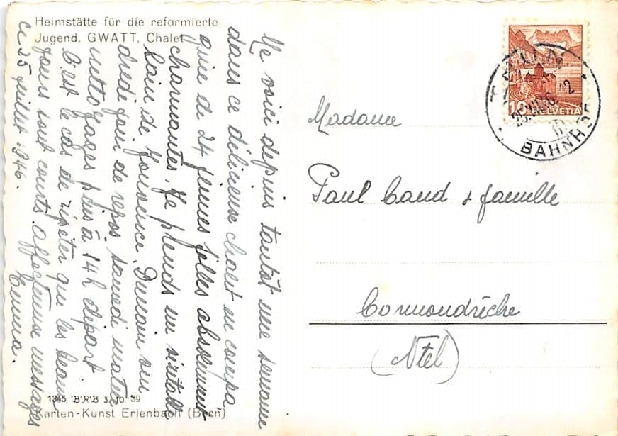 Gwatt, Heimstätte für die reform. Jugend