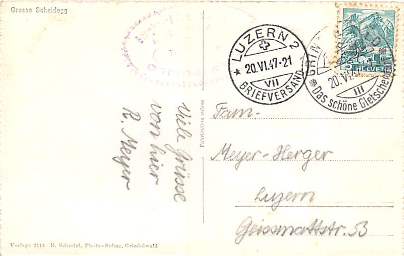 Grindelwald, Grosse Scheidegg