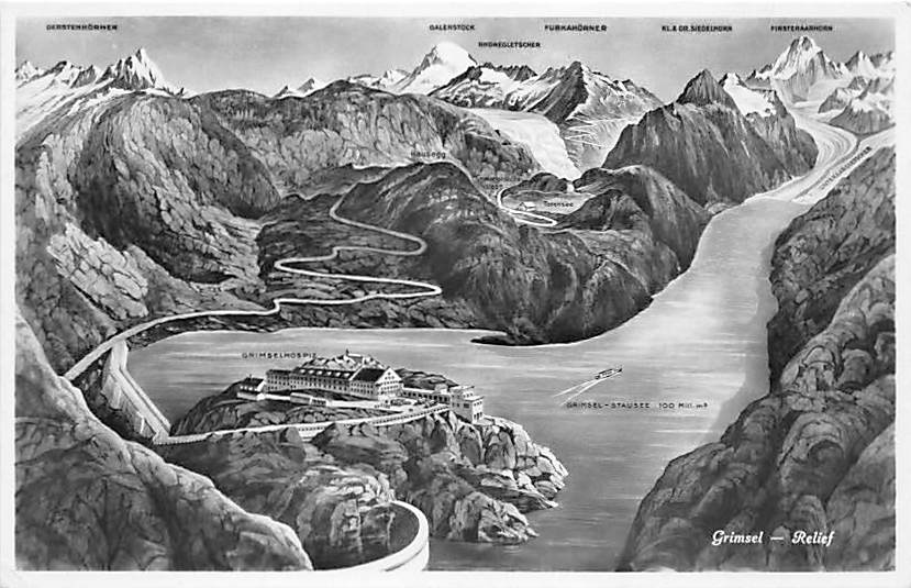 Grimsel, Relief