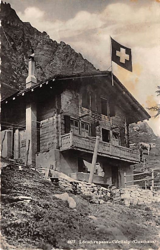 Gfellalp, Gasthaus Gfellalp, Lötschenpass