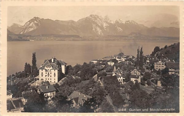 Gunten, und Stockhornkette