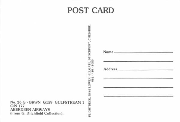 Gulfstream 1, Aberdeen Airways