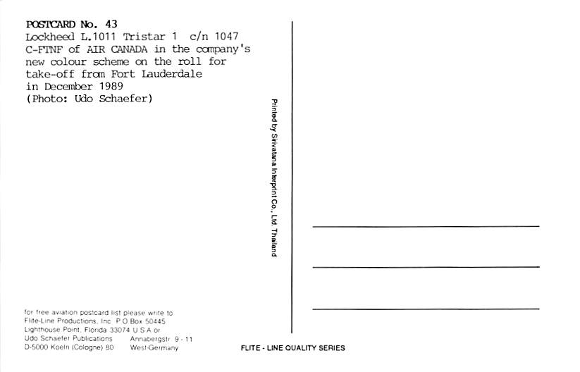 Lockheed 1011 Tristar, Air Canada, Fort Lauderdale