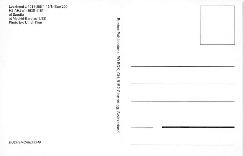 Lockheed 1011 Tristar, Saudia, Madrid-Barajas