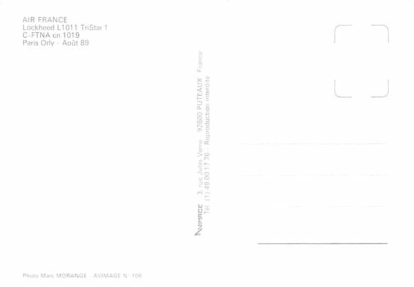 Lockheed 1011 Tristar, Air France, Paris Orly