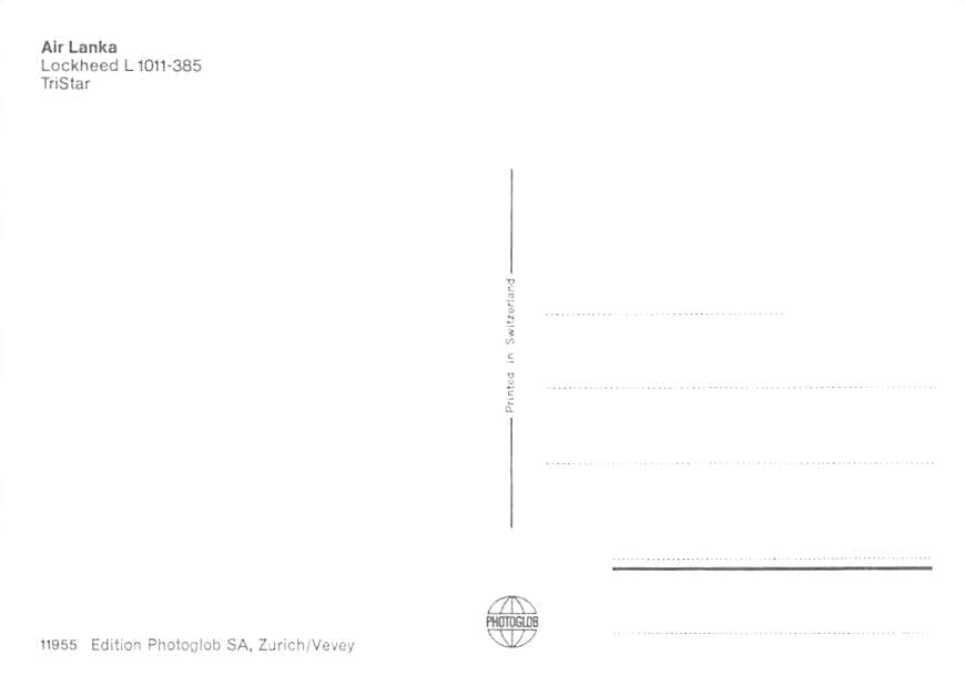 Lockheed 1011 Tristar, Air Lanka