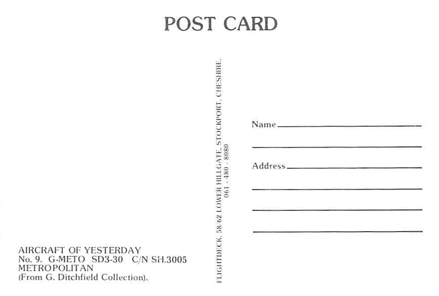 Shorts SD3-30, Metropolitan