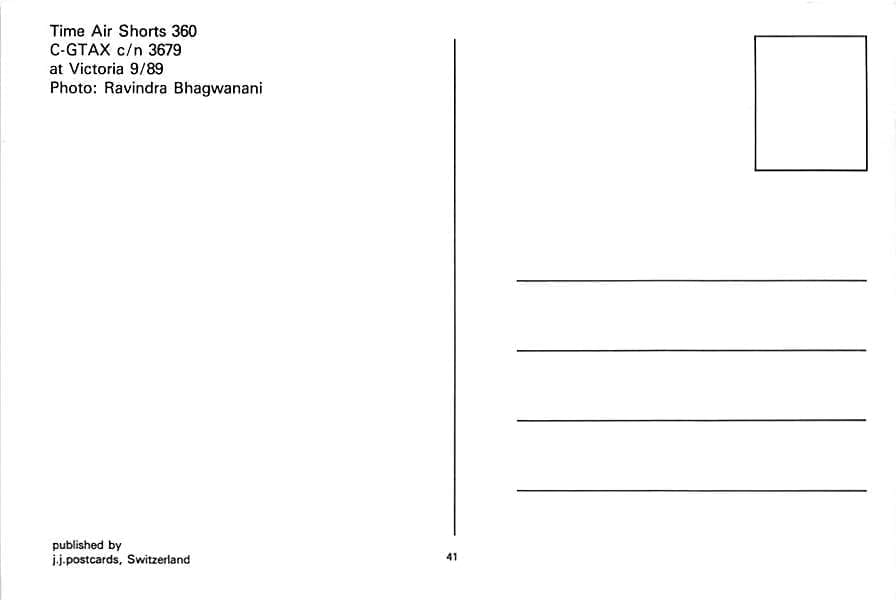 Shorts 360, Time Air, Victoria