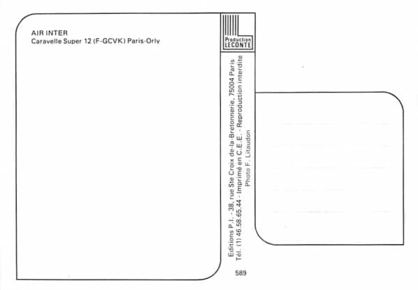 Super Caravelle, Air Inter, Paris-Orly