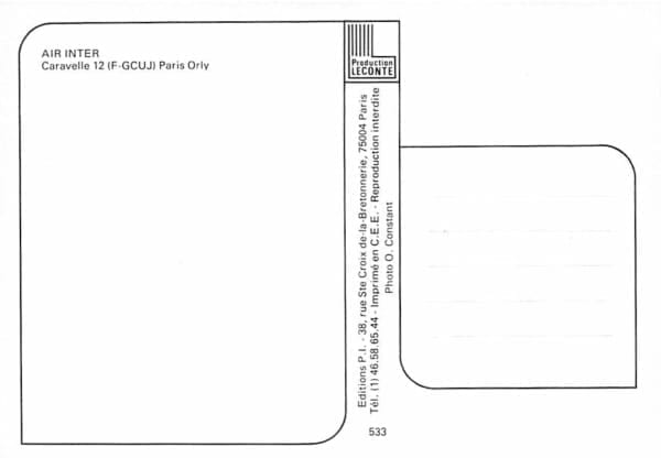 Super Caravelle, Air Inter, Paris-Orly