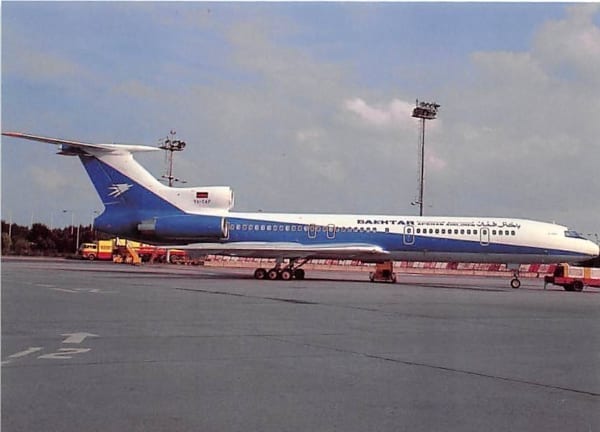 Tupolev TU 154, Bakhtar Afghan Airlines, Prague