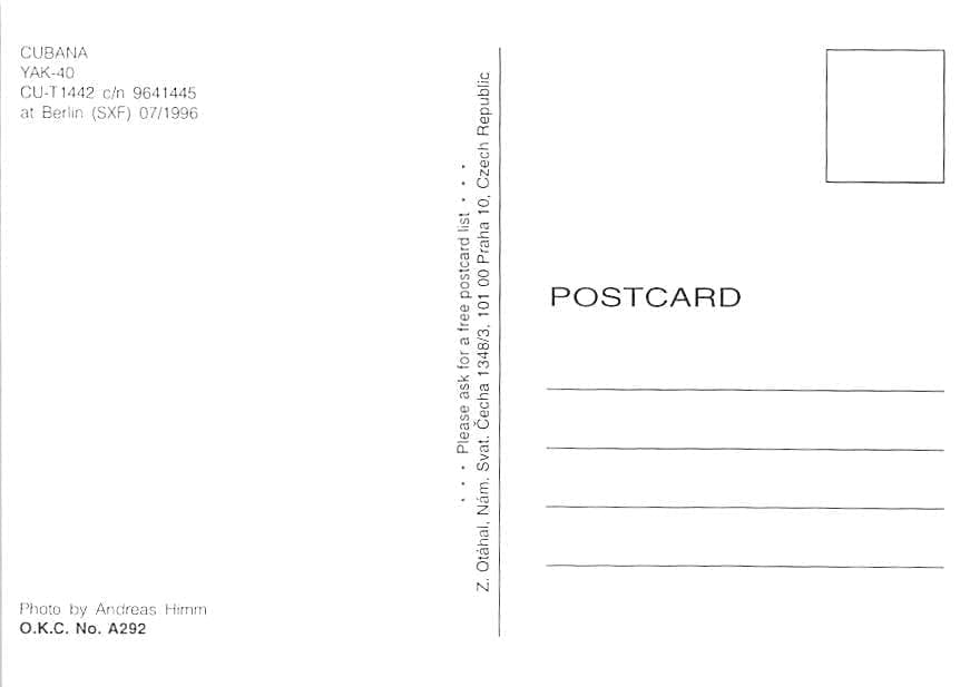 Yakovlev 40, Cubana, Berlin