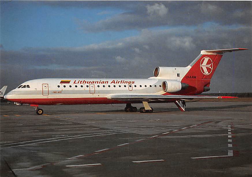 Yakovlev 42, Lithuanian Airlines, Berlin-Tegel