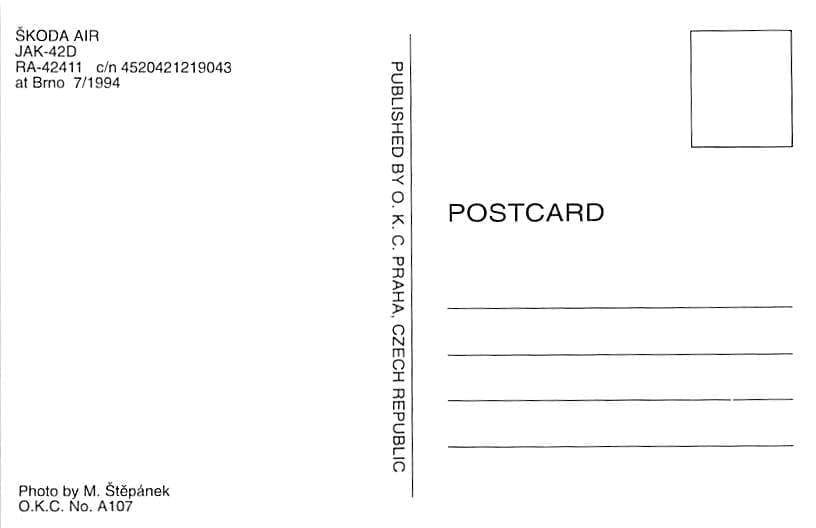 Yakovlev 42, Skoda Air, Brno