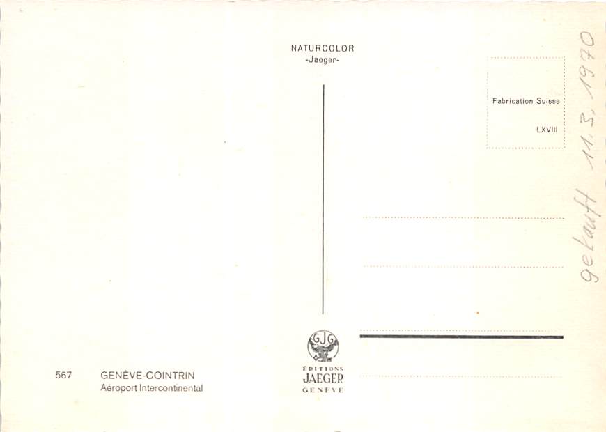 Flughafen Genf Cointrin