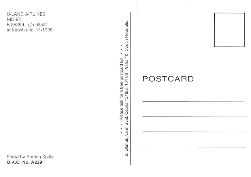 MD-82, U-Land Airlines, Kaoshiung