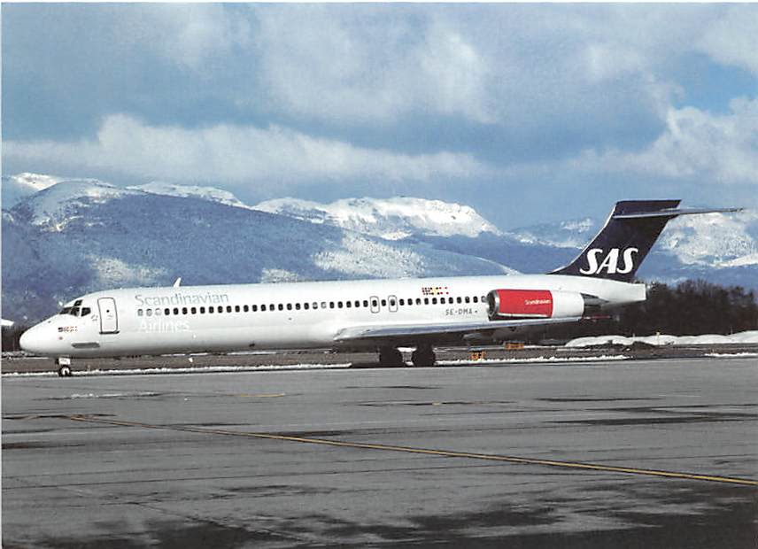MD-87, SAS, Geneva