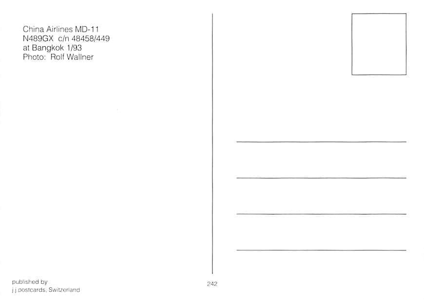 MD-11, China Airlines, Bangkok