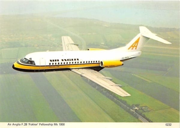 Fokker F28, Air Anglia