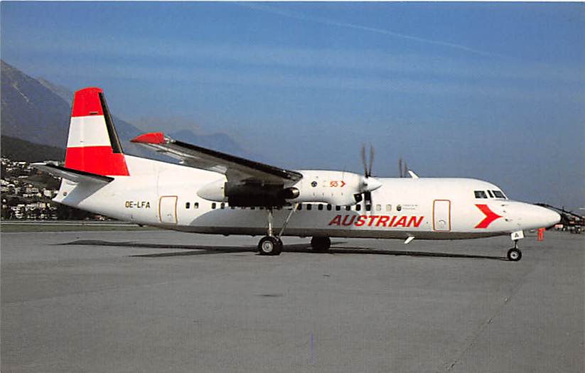 Fokker F50, Austrian Air Services, Innsbruck