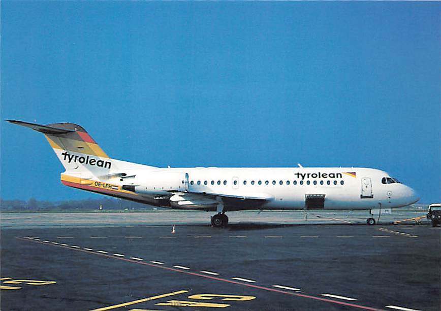 Fokker F70, Tyrolean Airways, Praha