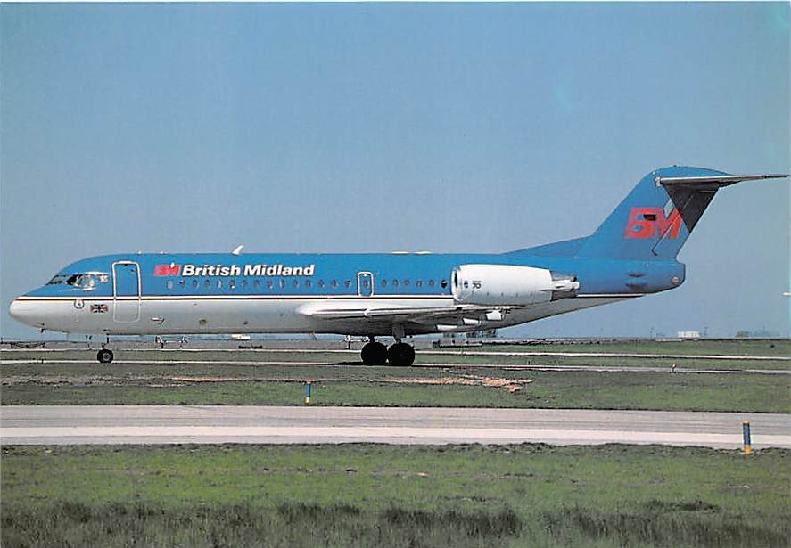 Fokker F70, British Midland, Paris