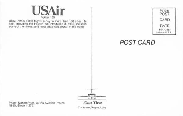 Fokker F100, USAir