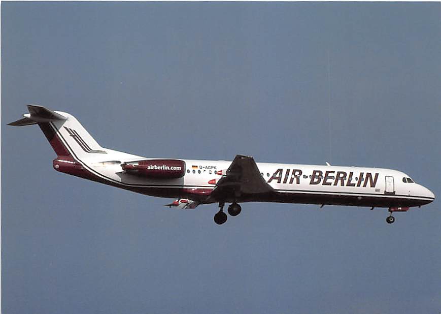 Fokker F100, Air Berlin