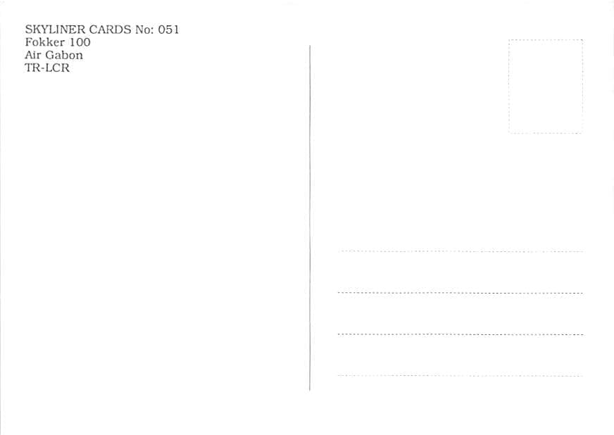Fokker F100, Air Gabon