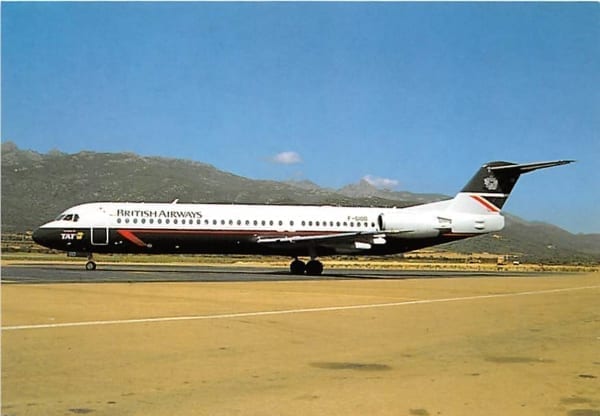 Fokker F100, British Airways